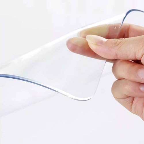 SZITW Transparente Tischdecke – 2 mm Dicker Tischschutz aus Kunststoff-Vinyl, Schreibtischunterlagen auf Schreibtischen, PVC-Tischfolie für Büro/Kommode/Nachttisch/Computer/Schreibtisch (60 x 100 SZITW Transparente Tischdecke – 2 mm Dicker Tischschutz aus Kunststoff-Vinyl, Schreibtischunterlagen auf Schreibtischen, PVC-Tischfolie für Büro/Kommode/Nachttisch/Computer/Schreibtisch (60 x 100 von SZITW