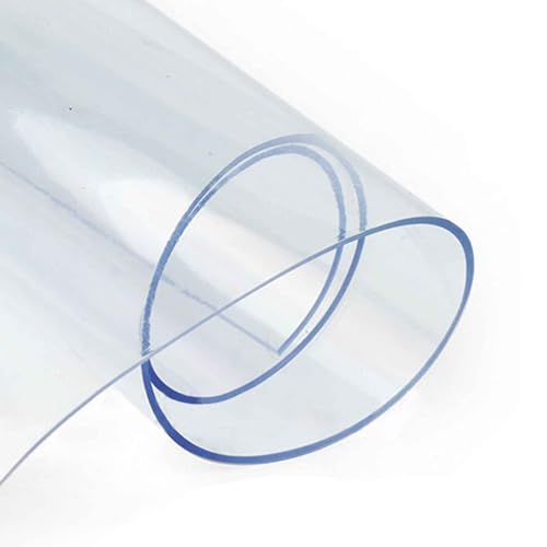 SZITW Transparente Tischdecke aus Kunststoff, transparente Tischdecke aus PVC-Vinyl, 100% wasserdicht, ölbeständig, Tischplattenschutzpolster für drinnen und draußen, Feiertage, Partys – 2 mm dic SZITW Transparente Tischdecke aus Kunststoff, transparente Tischdecke aus PVC-Vinyl, 100% wasserdicht, ölbeständig, Tischplattenschutzpolster für drinnen und draußen, Feiertage, Partys – 2 mm dic von SZITW