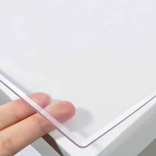 SZITW Transparente Tischplattenschutzmatte, transparente Kunststoff-PVC-Tischdecke, Möbelschutz für Couchtisch, Schreibtisch, rutschfeste Bodenmatte – unterstützt benutzerdefinierte mehrere Größen SZITW Transparente Tischplattenschutzmatte, transparente Kunststoff-PVC-Tischdecke, Möbelschutz für Couchtisch, Schreibtisch, rutschfeste Bodenmatte – unterstützt benutzerdefinierte mehrere Größen von SZITW