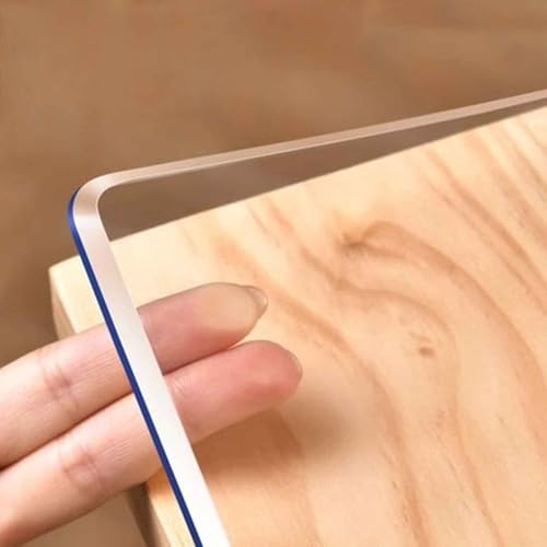 SZITW Transparente Vinyl-Tischschutzfolie für Nachttisch, Tischplatte aus PVC-Kunststoff, Tischdecke, Schreibtisch-Abdeckung, 2 mm dick, leicht zu reinigen, staubdicht, rechteckige Tischunterlage SZITW Transparente Vinyl-Tischschutzfolie für Nachttisch, Tischplatte aus PVC-Kunststoff, Tischdecke, Schreibtisch-Abdeckung, 2 mm dick, leicht zu reinigen, staubdicht, rechteckige Tischunterlage von SZITW
