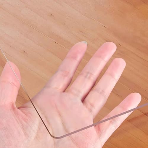SZITW Transparenter Tischdeckenschutz, 2 mm Dicke PVC-Kunststoff-Tischdecke, wasserdichte Schreibtisch-Schutzunterlage für Schreibtisch, Couchtisch, Esszimmertisch (60 x 130 cm) von SZITW