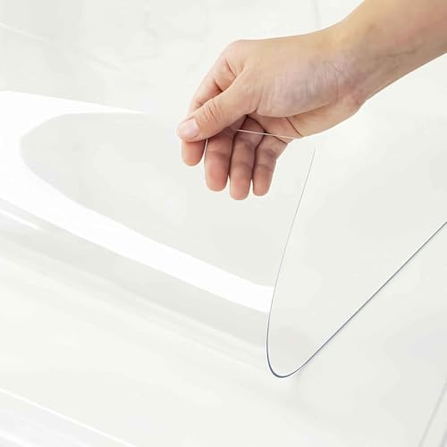 SZITW Transparenter Tischdeckenschutz, 2 mm dick, 100% wasserdicht, Vinyl-Tischdecke, Tischunterlage, Matte, Kunststoff, Vinyl, transparentes PVC, abwischbar, hitzebeständig, Küchenarbeitsplatten SZITW Transparenter Tischdeckenschutz, 2 mm dick, 100% wasserdicht, Vinyl-Tischdecke, Tischunterlage, Matte, Kunststoff, Vinyl, transparentes PVC, abwischbar, hitzebeständig, Küchenarbeitsplatten von SZITW