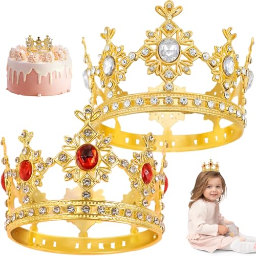 2 Stücke Crown Kuchen Topper Gold, Alles Gute zum Geburtstag Kuchen Topper Party,Vintage Krone Kuchen Topper Dekoration, Kuchendekorationen für Hochzeiten 2 Stücke Crown Kuchen Topper Gold, Alles Gute zum Geburtstag Kuchen Topper Party,Vintage Krone Kuchen Topper Dekoration, Kuchendekorationen für Hochzeiten von SZJFYMQ