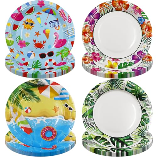 SZJFYMQ Flamingo Partygeschirr Set, Hawaii Party Geschirr, Pappteller Kindergeburtstag mit Flamingo, Deko Partyzubehör Pappteller für Sommer Deko Junge Partys 40 Gäste SZJFYMQ Flamingo Partygeschirr Set, Hawaii Party Geschirr, Pappteller Kindergeburtstag mit Flamingo, Deko Partyzubehör Pappteller für Sommer Deko Junge Partys 40 Gäste von SZJFYMQ