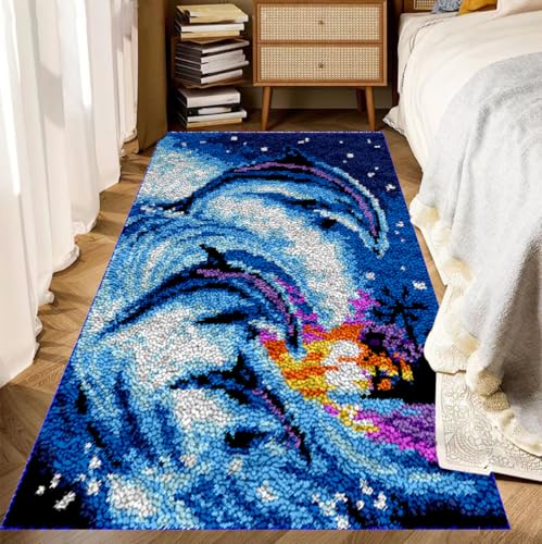 140 x 180 cm Knüpfteppich Zum Selber Knüpfen-Sets, Handarbeit Selbst Knüpfen Set, Groß Latch Hook Rug, Vorgedrucktes Muster Leinwand Teppich Stickerei Handwerk Für Erwachsene Handarbeiten Diy Teppich 140 x 180 cm Knüpfteppich Zum Selber Knüpfen-Sets, Handarbeit Selbst Knüpfen Set, Groß Latch Hook Rug, Vorgedrucktes Muster Leinwand Teppich Stickerei Handwerk Für Erwachsene Handarbeiten Diy Teppich von SZKBEUO