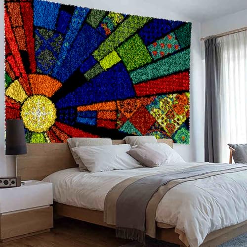 SZKBEUO 140 x 160 cm Knüpfteppich Zum Selber knüpfen mit Kissen, Knüpfen Teppich Knüpfpackung für Home Decor Geschenke, Teppich Set mit Werkzeug Knüpfsets Latch Hook Kit für Erwachsene SZKBEUO 140 x 160 cm Knüpfteppich Zum Selber knüpfen mit Kissen, Knüpfen Teppich Knüpfpackung für Home Decor Geschenke, Teppich Set mit Werkzeug Knüpfsets Latch Hook Kit für Erwachsene von SZKBEUO