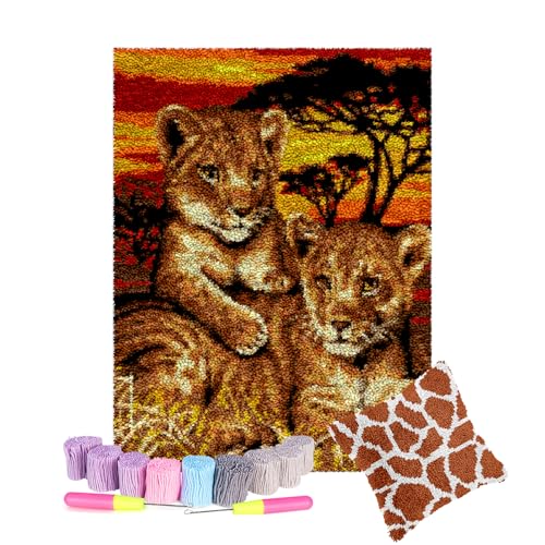 SZKBEUO 55 x 75 cm Knüpfteppich zum Selber Knüpfen Set Erwachsene, Knüpfteppich Zum Selber Knüpfen mit Bedruckter Leinwand, Knüpfen Set für Erwachsene SZKBEUO 55 x 75 cm Knüpfteppich zum Selber Knüpfen Set Erwachsene, Knüpfteppich Zum Selber Knüpfen mit Bedruckter Leinwand, Knüpfen Set für Erwachsene von SZKBEUO