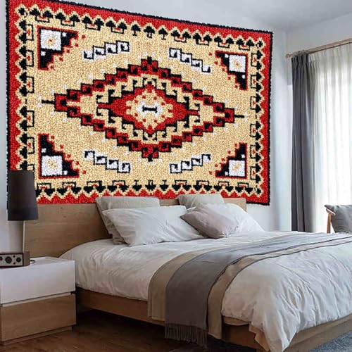 SZKBEUO Knüpfteppich Zum Selber Knüpfen 61 x 87 cm Teppich Knüpfen Set Erwachsene mit Häkelnadel, Farbe Bedruckter Leinwand Knüpfset, Großer Latch Hook Kit Teppich Machen Handwerk Home SZKBEUO Knüpfteppich Zum Selber Knüpfen 61 x 87 cm Teppich Knüpfen Set Erwachsene mit Häkelnadel, Farbe Bedruckter Leinwand Knüpfset, Großer Latch Hook Kit Teppich Machen Handwerk Home von SZKBEUO
