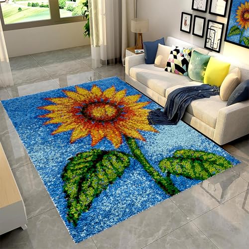 SZKBEUO Knüpfteppich Zum Selber knüpfen mit Kissen, Teppich Set mit Werkzeug Knüpfsets Latch Hook Kit für Erwachsene 80x115 cm Knüpfen Teppich Knüpfpackung für Home Decor Geschenke SZKBEUO Knüpfteppich Zum Selber knüpfen mit Kissen, Teppich Set mit Werkzeug Knüpfsets Latch Hook Kit für Erwachsene 80x115 cm Knüpfen Teppich Knüpfpackung für Home Decor Geschenke von SZKBEUO
