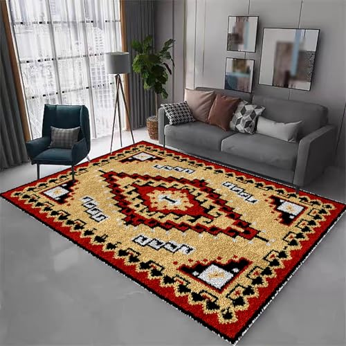 SZKBEUO Knüpfteppich zum Selber Knüpfen Set Erwachsene 130 x 150 cm Knüpfteppich Zum Selber Knüpfen mit Bedruckter Leinwand, Knüpfen Set für Erwachsene SZKBEUO Knüpfteppich zum Selber Knüpfen Set Erwachsene 130 x 150 cm Knüpfteppich Zum Selber Knüpfen mit Bedruckter Leinwand, Knüpfen Set für Erwachsene von SZKBEUO