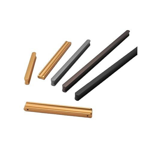 SZOMH Muebles Perilla Schranktürgriff moderner minimalistischer Schrankschubladenschranktürgriff verlängerte Schwarze Möbelbeschläge aus Aluminiumlegierung SZOMH Muebles Perilla Schranktürgriff moderner minimalistischer Schrankschubladenschranktürgriff verlängerte Schwarze Möbelbeschläge aus Aluminiumlegierung von SZOMH