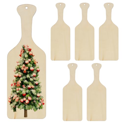 6 Stk Holzplatten zum Basteln, Unvollendete Holzscheiben, Unbearbeiteter Holz Platten zum Bemalen, Rechteck Holz Schneidebrett mit Griff, Holzschilder Blanko zum Aufhängen für Brandmalerei Deko 6 Stk Holzplatten zum Basteln, Unvollendete Holzscheiben, Unbearbeiteter Holz Platten zum Bemalen, Rechteck Holz Schneidebrett mit Griff, Holzschilder Blanko zum Aufhängen für Brandmalerei Deko von SZSIQI