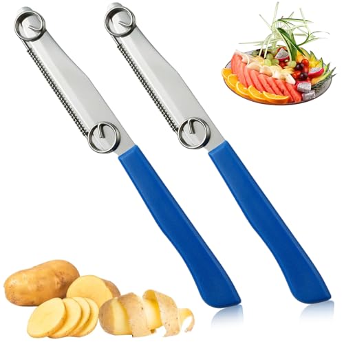 SZSMW 2 StüCk Messer Aufsatz Zum SchäLen - Schnellschneidemesser - Schnellschneidemesser 3 In 1 - Ideal FüR Komplexere Aufgaben In der KüChe, Wodurch Ihre KüChenarbeit Einfacher und Effizienter Wird SZSMW 2 StüCk Messer Aufsatz Zum SchäLen - Schnellschneidemesser - Schnellschneidemesser 3 In 1 - Ideal FüR Komplexere Aufgaben In der KüChe, Wodurch Ihre KüChenarbeit Einfacher und Effizienter Wird von SZSMW