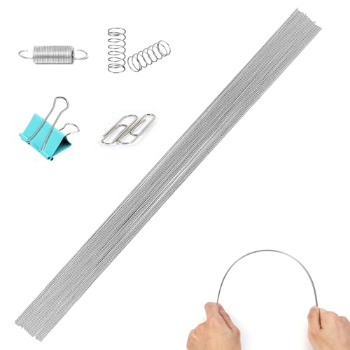 SZSMW 30 Federstahl - Edelstahldraht - Stahldraht - In Verschiedenen Bereichen Wie Textilien,Diy -AktivitäTen,Chemischen Rohren,Mechanischen Teilen,Fertigungsfedern Angewendet(400 * 0,4 mm) von SZSMW