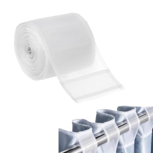 SZSMW Gardinenband - Gardinenband Zum AufnäHen - Vorhangband - Geeignet FüR Alle Arten Von Vorhangstilen, Sehr Geeignet FüR VorhäNge In Schlafzimmern, Esszimmer, StudienräUmen Usw(10 cm * 10 Meter) von SZSMW
