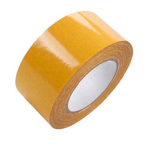 SZSZLDZSW Super klebrigem Widerstandes klares Klebeband doppelseitig Klebeband klebriger zweiseitiger Befestigungsart für Teppiche, Teppiche, Bilder und Kunsthandwerk gelb 5cmx10m von SZSZLDZSW