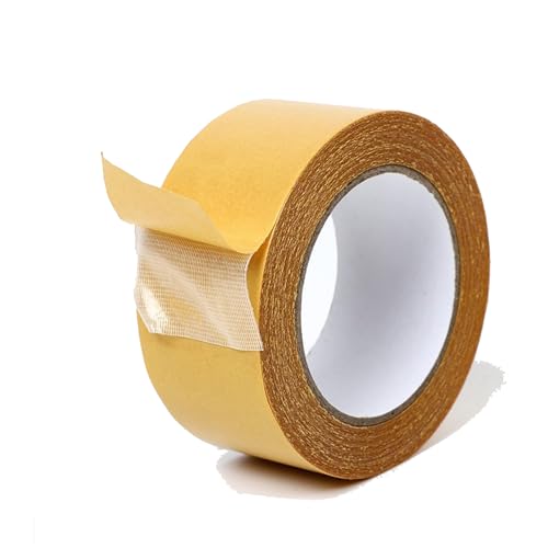 SZSZLDZSW Super klebriger Widerstand klares Klebeband Super klebriger Widerstand klares Klebeband klebriger zweiseitiger Befestigungsart für Teppiche, Teppiche, Bilder und Kunsthandwerk gelb 3cmx10m von SZSZLDZSW