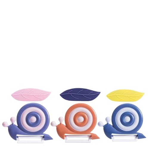 Snail Ceramic Paring Knife Schnecke Kartoffelschäler, Gemüseschäler, ergonomische Griffklinge, Küchenwerkzeug, tragbar, für Fruchtschälen und Picknick im Freien vorbereiten (3A) von SZXLSP