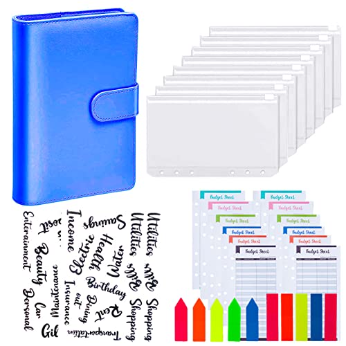 A6-Ringbuch-Set, 28-teilig, PU-Ledereinband, Notizbuch, Budget-Binder mit transparenten Bargeldumschlägen, Geldsparender Ordner für Reisen und Tagebuch, Schreiben A6-Ringbuch-Set, 28-teilig, PU-Ledereinband, Notizbuch, Budget-Binder mit transparenten Bargeldumschlägen, Geldsparender Ordner für Reisen und Tagebuch, Schreiben von SZXMDKH