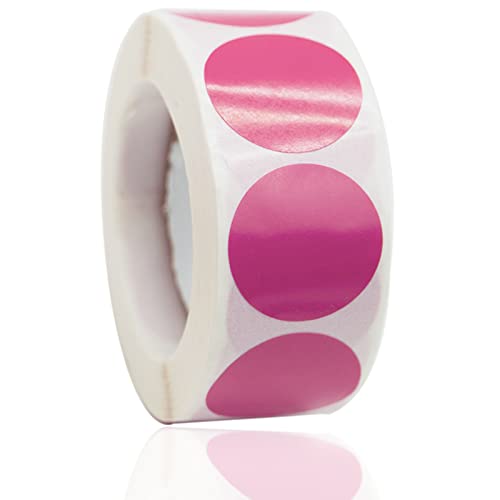 Etiketten, Aufkleber zur Farbcodierung Etiketten, Papier, Rund Punktaufkleber, selbstklebend, 25 mm, 1 Rolle mit 500 Stück Rosa Etiketten, Aufkleber zur Farbcodierung Etiketten, Papier, Rund Punktaufkleber, selbstklebend, 25 mm, 1 Rolle mit 500 Stück Rosa von SZXMDKH