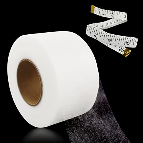 SZXMDKH 70 Yards Iron On Hemming Webband, perfekt zum Bügeln, Kleben, Patching von Kleidung, Stoffverschmelzung – Schulabzeichen, Hosen usw. – kein Nähen erforderlich (60 mm breit, weiß) von SZXMDKH