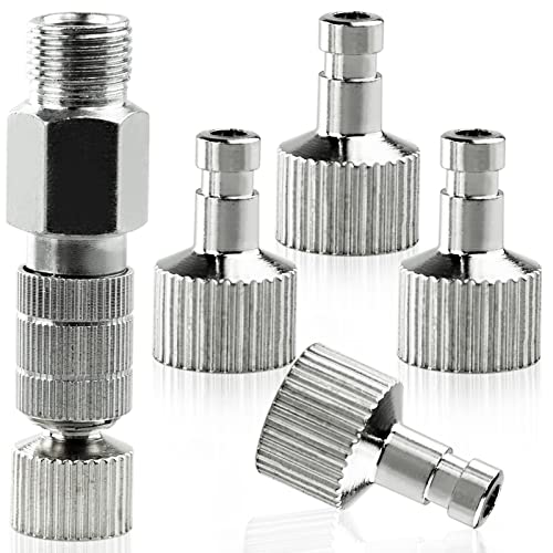 Airbrush Schnellspannkupplung Trennadapter Kit, 5-teiliges 1/8 Zoll weibliche Anschlüsse und männliche Adapter mit Einstellsteuerventil für Luftkompressor und Airbrushschlauch Airbrush Schnellspannkupplung Trennadapter Kit, 5-teiliges 1/8 Zoll weibliche Anschlüsse und männliche Adapter mit Einstellsteuerventil für Luftkompressor und Airbrushschlauch von SZXMDKH