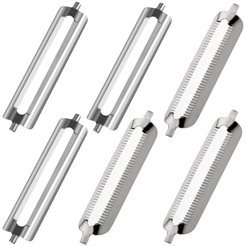 6 Stück sparschäler tupper klinge, Sparschäler Tupper, Sparschäler Ersatzklingen für Spargelschäler Tupperware Ersatzklinge, Gemüseschäler für Vegetable Peeler, Neuer Kartoffelschäler Schälmesser von SZZETK