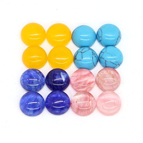 10–100 Stück 10 mm runde Cabochon-Perlen mit flacher Rückseite, Naturstein, Kristall, DIY-Schmuck, Ring, Ohrringe, Anhänger, Halskette, Edelsteine, Großhandel (Farbe: zufällige Steine, Größe: 100 10–100 Stück 10 mm runde Cabochon-Perlen mit flacher Rückseite, Naturstein, Kristall, DIY-Schmuck, Ring, Ohrringe, Anhänger, Halskette, Edelsteine, Großhandel (Farbe: zufällige Steine, Größe: 100 von SaDity