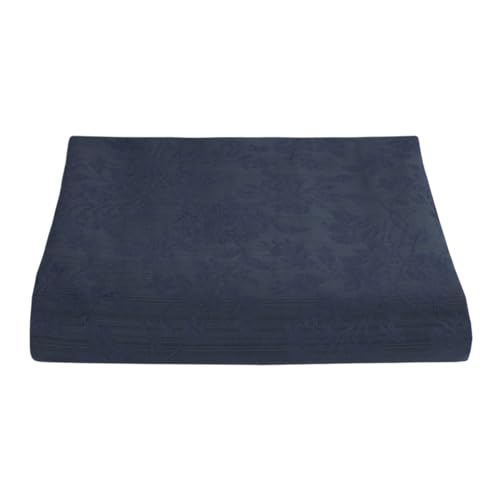 Jacquard-Stoff mit Blumenmuster, Damaststoff für Heimdekoration, Tischdecken, Kissen, Vorhänge, H 280 cm (Blau, Schnitt 260 x 280 cm) von SaRani