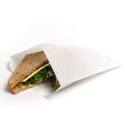 Sabco Papiertüten für Süßigkeiten, Obst- und Gemüsebeutel, 100 % kompostierbar, Wachspapier, Sandwichbeutel, Pick and Mix, Popcorn-Beutel, Gemüsebeutel, 15,2 x 15,2 cm, Weiß, 100 Stück Sabco Papiertüten für Süßigkeiten, Obst- und Gemüsebeutel, 100 % kompostierbar, Wachspapier, Sandwichbeutel, Pick and Mix, Popcorn-Beutel, Gemüsebeutel, 15,2 x 15,2 cm, Weiß, 100 Stück von Sabco