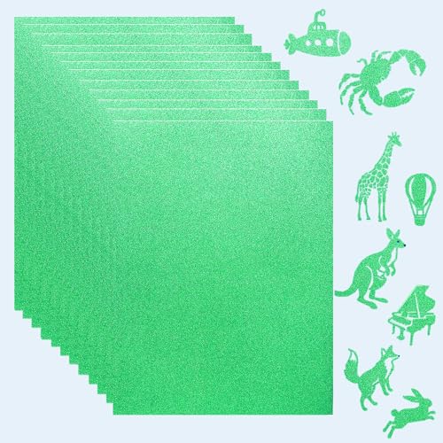 28 Blatt grünes Glitzer-Kartonpapier, 21,6 x 27,9 cm dicke Karte für Einladungen, Speisekarten, Kartenherstellung, Schreibwarendruck, Kunstprojekte, Sammelalbum, Geburtstag, Hochzeit, Party-Dekoration 28 Blatt grünes Glitzer-Kartonpapier, 21,6 x 27,9 cm dicke Karte für Einladungen, Speisekarten, Kartenherstellung, Schreibwarendruck, Kunstprojekte, Sammelalbum, Geburtstag, Hochzeit, Party-Dekoration von Sadaunbe