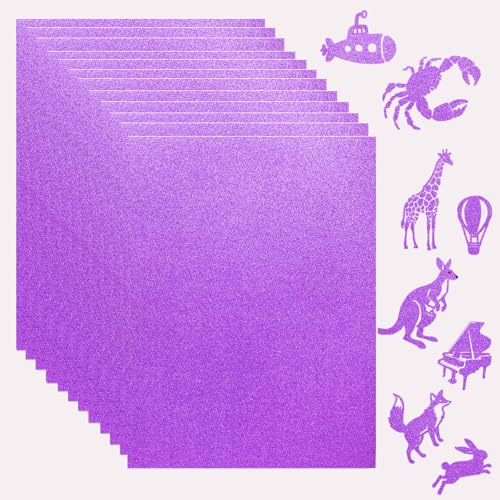 28 Blatt violettes Glitzer-Kartonpapier, 21,6 x 27,9 cm dicke Karte für Einladungen, Speisekarten, Kartenherstellung, Schreibwarendruck, Kunstprojekte, Sammelalbum, Geburtstag, Hochzeit 28 Blatt violettes Glitzer-Kartonpapier, 21,6 x 27,9 cm dicke Karte für Einladungen, Speisekarten, Kartenherstellung, Schreibwarendruck, Kunstprojekte, Sammelalbum, Geburtstag, Hochzeit von Sadaunbe