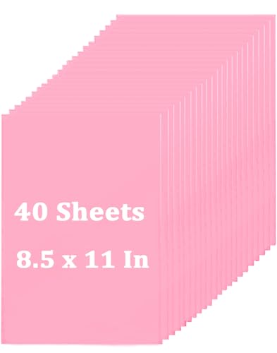 40 Blatt rosa Karton, 21,6 x 27,9 cm, dicke Karte für Valentinstag, Muttertag, Einladungen, Jahrestag, Hochzeit, DIY-Karten, Schreibwaren-Druck 40 Blatt rosa Karton, 21,6 x 27,9 cm, dicke Karte für Valentinstag, Muttertag, Einladungen, Jahrestag, Hochzeit, DIY-Karten, Schreibwaren-Druck von Sadaunbe
