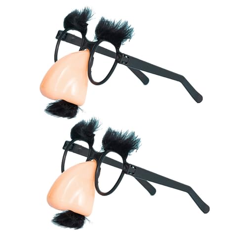 Lustige Verkleidungsbrille mit großer Nase und Augenbrauen-Design für Halloween-Party, große Nase von Saddgo