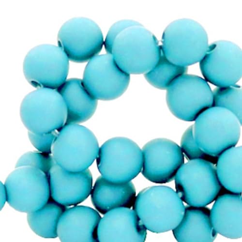 Sadingo Acrylperlen Set Blau | 6mm 600 Stück Aqua Blau, Kunststoffperlen zum Perlenweben, DIY-Perlen Stretch Armbänder selber basteln von Sadingo