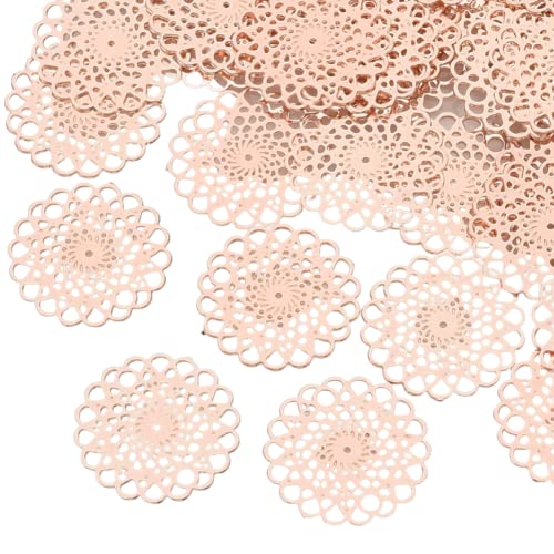 Sadingo Schmuckverbinder in Roségold Blume des Lebens | 13 mm - 10 Stück, Zwischenstück, Schmuck Bastelanhänger, Boho Schmuck, Charms-Anhänger, Metallanhänger, Makramee-Schmuck Sadingo Schmuckverbinder in Roségold Blume des Lebens | 13 mm - 10 Stück, Zwischenstück, Schmuck Bastelanhänger, Boho Schmuck, Charms-Anhänger, Metallanhänger, Makramee-Schmuck von Sadingo