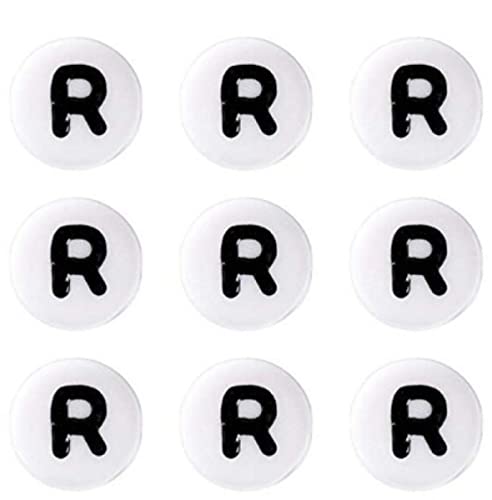Sadingo Buchstabenperle 'R' Rund | 7 mm - 50 Stück, Perlen zum Auffädeln, runde Kunststoffperlen, kleine Buchstaben-Perlen, Buchstabenarmband basteln, Armbänder selber machen, DIY-Schmuck, Bastelperle Sadingo Buchstabenperle 'R' Rund | 7 mm - 50 Stück, Perlen zum Auffädeln, runde Kunststoffperlen, kleine Buchstaben-Perlen, Buchstabenarmband basteln, Armbänder selber machen, DIY-Schmuck, Bastelperle von Sadingo