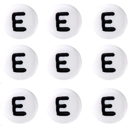 Sadingo Buchstabenperlen 'E' Rund | 7 mm - 50 Stück, Perlen zum Auffädeln, runde Kunststoffperlen, Buchstaben-Perlen, Buchstabenarmband basteln, Armbänder selber Machen, DIY-Schmuck, Bastelperle Sadingo Buchstabenperlen 'E' Rund | 7 mm - 50 Stück, Perlen zum Auffädeln, runde Kunststoffperlen, Buchstaben-Perlen, Buchstabenarmband basteln, Armbänder selber Machen, DIY-Schmuck, Bastelperle von Sadingo