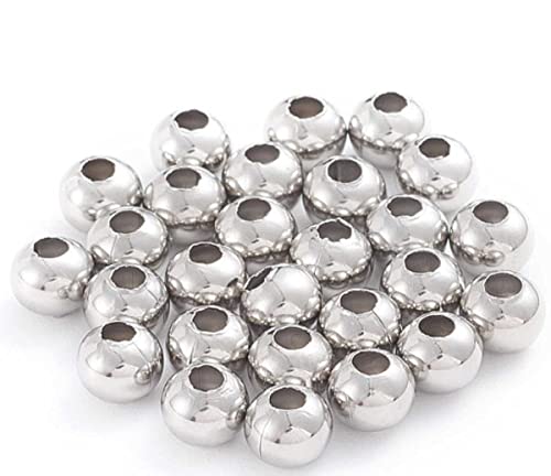 Sadingo Edelstahlperlen Silber, Rocailles Metallperlen, Silberperlen, Rostfreier Stahl, Zwischenperlen, Farbe wählbar, Auswahl:8mm 200 Stück Sadingo Edelstahlperlen Silber, Rocailles Metallperlen, Silberperlen, Rostfreier Stahl, Zwischenperlen, Farbe wählbar, Auswahl:8mm 200 Stück von Sadingo