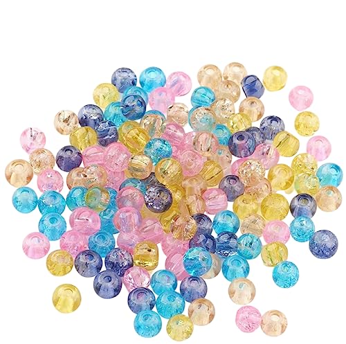 Sadingo Glasperlen Mix Mehrfarbig 100 Stück 4mm Bunte Perlen mit Loch für DIY Schmuck, zum Basteln, Fädeln, Bastelperlen von Sadingo
