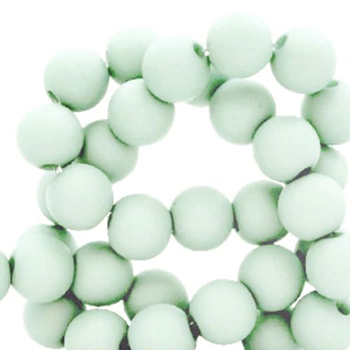 Sadingo Perlen zum Auffädeln 6mm 600 Stück Türkis Grün, DIY Halskette, Beads for Jewellery Making, Perlenset Mini Perlen von Sadingo