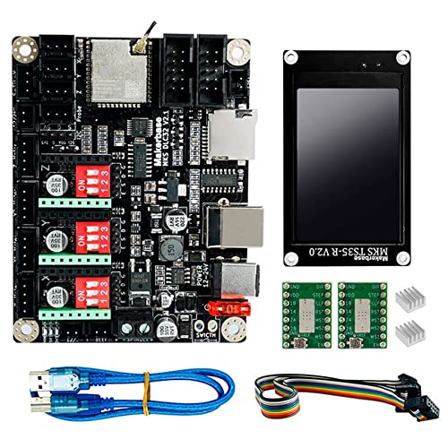 Sadkyer MKS DLC32 32Bits GRBL Offline Controller TS35R LCD Display für CNC3018 Upgrade Kit, CNC Graviermaschine von Sadkyer