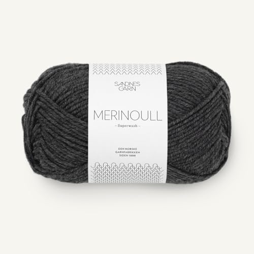 Sadnes Garn Merinoull-Merinowolle-Fb.1055 anthrazit-(50g) von Sandnes Garn