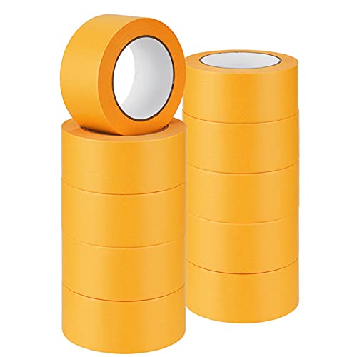 Saekulum 10 Goldband 50mm x 50m, UV: 30 Tage, Klare Abziehlinie, Anschmiegsames Malerband, Rückstandsfrei abziehbar, Gold Klebeband Maler-Abklebeband Abdeckband Lackierband Saekulum 10 Goldband 50mm x 50m, UV: 30 Tage, Klare Abziehlinie, Anschmiegsames Malerband, Rückstandsfrei abziehbar, Gold Klebeband Maler-Abklebeband Abdeckband Lackierband von Saekulum