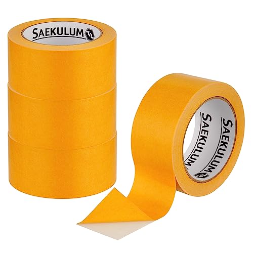 Saekulum Doppelseitiges Klebeband, 4 Rollen: 50 mm x 25 m pro Rolle, Teppich-Verlegeband Teppichklebeband doppelseitig, Doppelklebeband, Teppichband hohe Klebekraft, vielseitig einsetzbar von Saekulum