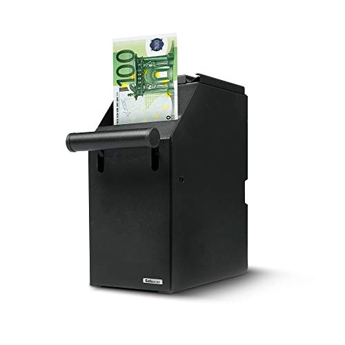 Safescan 4100 POS Safe (schwarz), sichere und diskrete Aufbewahrung von bis zu 300 Banknoten - perfekt für die Montage unter dem Verkaufstresen - Einfache Installation in der Nähe Ihre Kassenschulade von Safescan