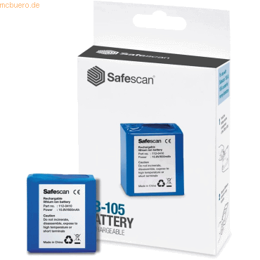 Safescan Ersatzbatterie für Geldscheinprüfer 155i/S, 165i/S von Safescan