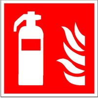 SafetyMarking® Brandschutzschild "Feuerlöscher" quadratisch 15,0 x 15,0 cm von SafetyMarking®