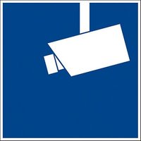 SafetyMarking® Hinweisaufkleber "Hinweis Videoüberwachung" quadratisch 10,0 x 10,0 cm von SafetyMarking®