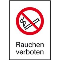 SafetyMarking® Verbotsaufkleber "Rauchen verboten" rechteckig 13,1 x 18,5 cm von SafetyMarking®